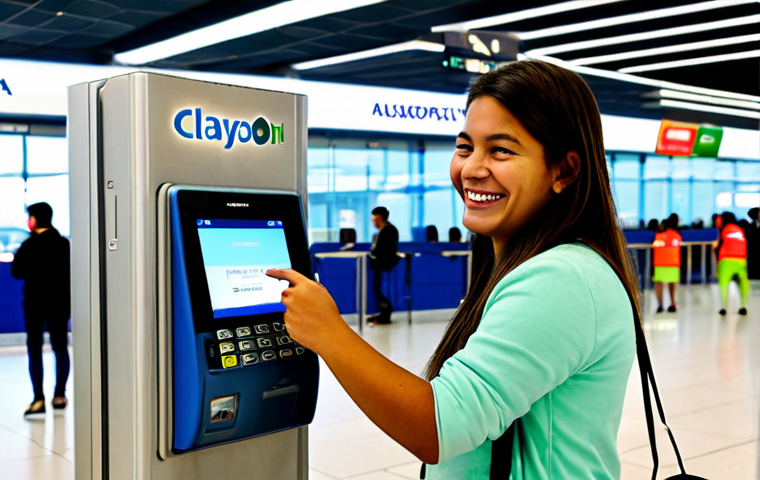 에콰도르에서 인터넷 사용법 - **Prompt 1: Local SIM Card Activation at an Ecuadorian Airport**
    "A vibrant, well-lit scene insi...