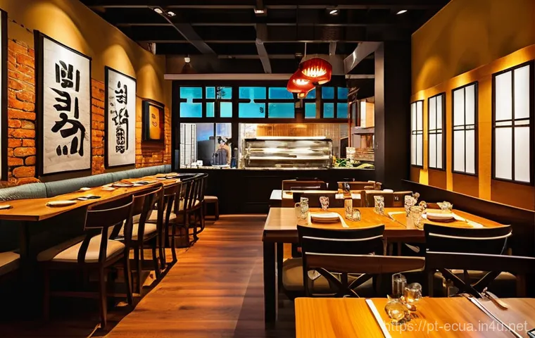 에콰도르에서 한식당 찾기 - **Prompt 1: Vibrant Korean Restaurant in Quito**
A bustling, warmly lit scene inside a Korean re...